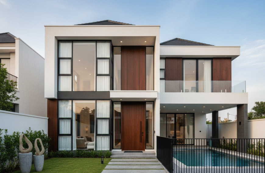 Rumah Modern Minimalis Strategis Di Kenten